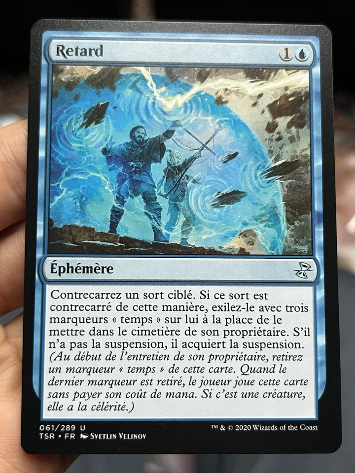 FRENCH 🚫 Delay / Retard 🚫 NM 🚫 Time Spiral Remastered 🚫  Mtg (1987) - Image 1 of 4