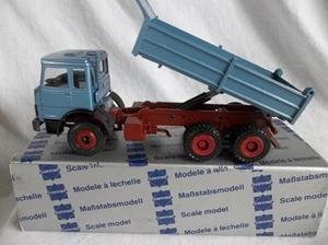 New Conrad 3240.2 Iveco Blue Dump Truck 1:50 Scale Diecast Model w/ Box - Imagen 1 de 4