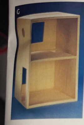 "Exhibición de 2 pisos de apertura frontal profunda de madera de 10"" Real Good Toys RARO. #9055" Foto 1 de 2