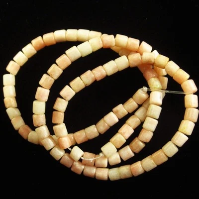 4 мм шампанское кружева халцедон колонна россыпью бусина 15,5» H86205 - Изображение 1 из 2