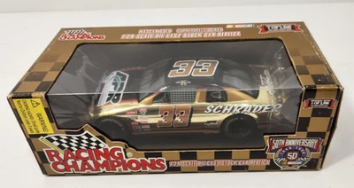  Ken Schrader #33 Racing Champions 1998 NASCAR 50th GOLD 1:24 Diecast  - Image 1 of 4