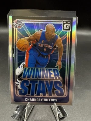 2024-25  Donruss Optic - Winner Stays Chauncey Billups #18 Pistons Silver Prizm - Image 1 of 2