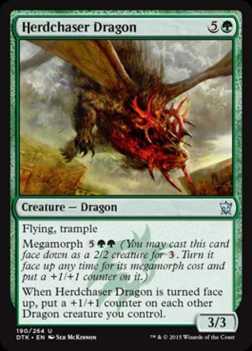 Herdchaser Dragon -Foil Light Play MTG Dragons of Tarkir - Image 1 of 1