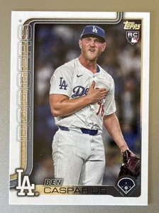 2025 Topps Series 2 #384 Ben Casparius RC Rookie Card Los Angeles Dodgers - Picture 1 of 2