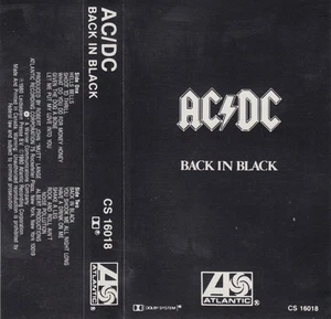 AC/DC Back In Black - Kassette - Bild 1 von 3