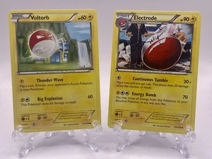 Pokémon TCG Roaring Skies Voltorb 21/108 & Electrode 22/108 - LP - Picture 1 of 2