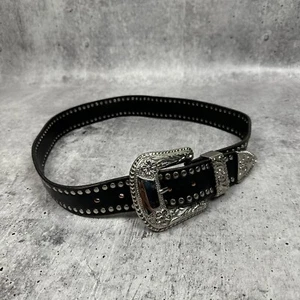 Vintage Italy 90s Nanni Leather Belt Y2K Style - Picture 1 of 13