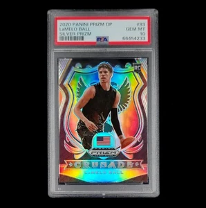PSA 10 LaMelo Ball RC - 2020-21 Prizm Draft Picks Crusade Silver Holo Rookie #83 - Imagen 1 de 2