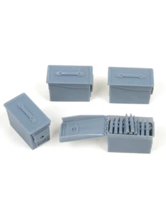 16223 1:16 MODEL Vietnam Era .50 Cal Ammunition Boxes - Picture 1 of 4