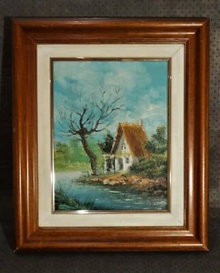 Cuadro de óleo sobre lienzo vistas paisaje, firmada - Imagen 1 de 4