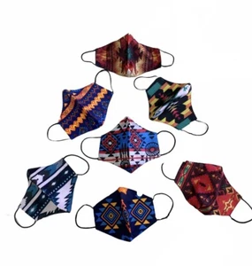 20 PIECE WHOLESALE FACEMASK SET , SOUTHWEST , MEXICO , TWO LAYERS , REUSABLE - Picture 1 of 1