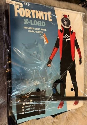 X-Lord Fortnite Boys Sz L Costume Spirit Halloween 2 pc (partial: see photos) - Image 1 of 4