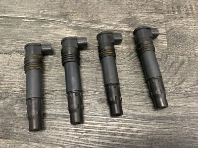 Kawasaki ZX9R ZX12R Ninja OEM Set of 4 Ignition Coils Spark Plug Caps Sticks - Image 1 of 4