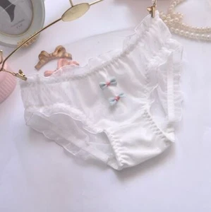 Women White Sheer Underwear Knaughty Knickers Panties Lingerie Bottoms Lovebay L - Picture 1 of 18