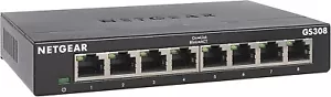 NETGEAR Ethernet Splitter 8-Port Gigabit Unmanaged Home Network Switch (GS308P) - Picture 1 of 5