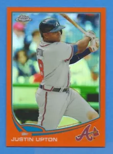 2013 Topps Cromo Arancione Rifrattore #143 Justin Upton Braves - Foto 1 di 1