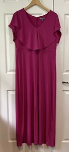 Jessica London Long Pink Collared Dress 12 - Picture 1 of 7