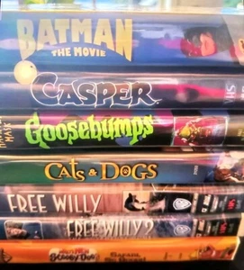 Kids Movie Lot: 7 VHS movies: Batman, Goosebumps, Casper, Etc. - Bild 1 von 12
