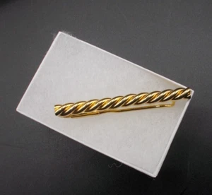 Vintage Gold über Sterling Silber Geldklammer, gedrehte Barren Design. (MC015) - Bild 1 von 2