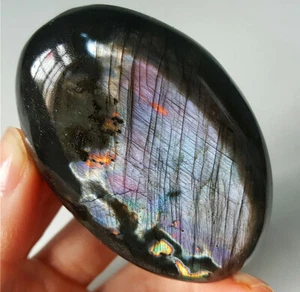 AAA 98.4G Natural Púrpura Arco Iris Labradorita Cristal Curativo Madagascar YR104 - Imagen 1 de 12