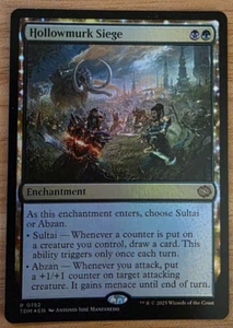 MTG - Hollowmurk Siege - RARE, FOIL, MINT, Alternate-Art, Bordered - TDM 0192 - Bild 1 von 3