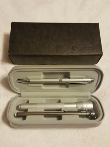 Leed's Ford Gift Set Pen Tire Gauge Flashlight Case Silver Color New in Box (1 - Picture 1 of 5
