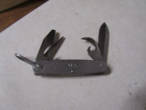 VINTAGE FOLDING POCKET KNIFE USA MADE US MILITARY WESTERN USA RARE #41 - Picture 1 of 4