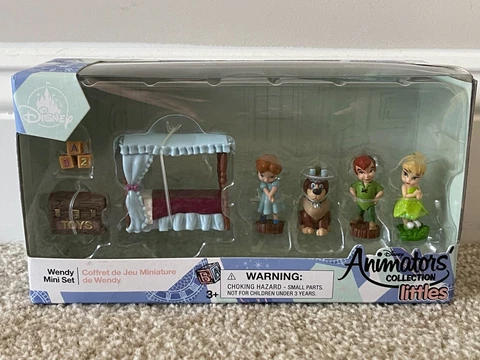 NEW Disney Animators Littles Collection Wendy Peter Pan Mini Set Figures RETIRED Cover