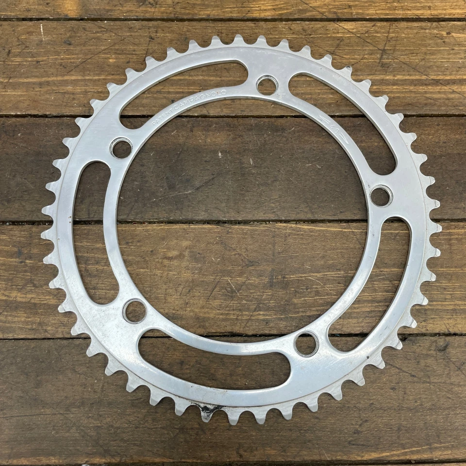 Plato Campagnolo 49t Vintage Patente 49 Dientes 144 BCD Patente Italia Campy A7 Foto 1 de 4