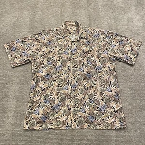 Camisa Hawaiana Vintage Birmania Bibas Para Hombre Grande Abotonada Palma Tropical Años 90 Algodón - Imagen 1 de 7