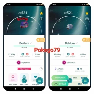 Pokémon Go - Shiny Dynamax Beldum (Comercio 20k polvo de estrellas o P.T.C 80k polvo de estrellas) - Imagen 1 de 1