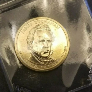 Uncirculated James Buchanan $1 Presidential Dollar Coin - Picture 1 of 2