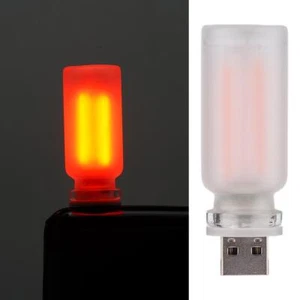 RX9001 USB Ambient Light LED Colorful Glass Bottle Night Light I3C2 Z9C0 - Afbeelding 1 van 7