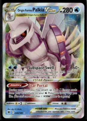 SWSH10: Astral Radiance #040/189 Origin Forme Palkia VSTAR - Image 1 of 2