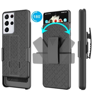 Für Samsung Galaxy S22/S22+/S22 Ultra Holster Gürtelclip Hülle Cover mit Ständer - Bild 1 von 10