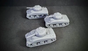 Bolt Action 28mm U.S. M4A1 Sherman Tank Ploton X3 scala 1/56 ww2 - Foto 1 di 7
