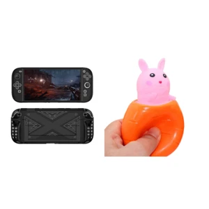 TPU Case for Switch 2 Console Ergonomic Handle Grip Cover Shockproof Skin(Black) - Bild 1 von 10