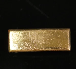 (1) WWII Harris & Co 2nd Lieutenant Brass Gold Tone Shoulder Bar Insignia - Picture 1 of 3