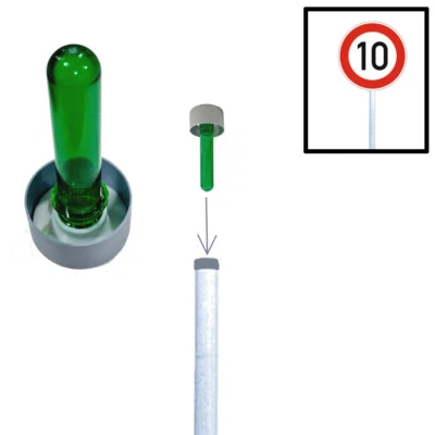 Geocaching D5 - Escondite señal de calle postes de valla geocaché T5 ciudad multi - Imagen 1 de 2