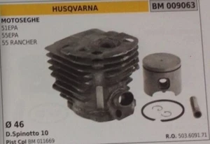 CILINDRO E PISTONE MOTOSEGA HUSQVARNA JONSEREDS HU 55 RANCHER Ø 46 mm - Picture 1 of 1