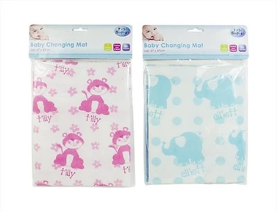 TINY TED BABY CHANGING TRAVEL MAT 67cm x 47cm HOME & AWAY USE - FOLDING - HEARTS & STARS