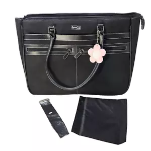 QuicKutz Craft Tote Travel Bag Dies Scrapbook Tool Holder Black Pink Tag *Marks! - Picture 1 of 24