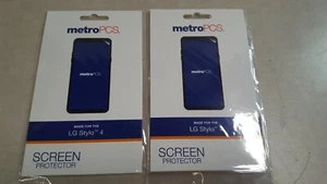 Lot of 2 metroPCS Screen Protector for LG Stylo 4 - Picture 1 of 4