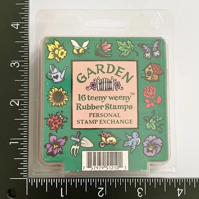 Juego de 16 estampillas de goma espuma para pajarera mariposa flores jardín Teeny Weeny PSX Foto 1 de 3