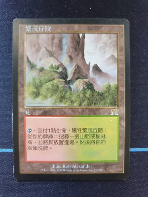 Wooded Foothills Onslaught (R) CHINESE MTG Single Magic The Gathering Card - Image 1 of 2