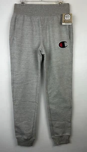 Champion Reverse Weave Jogger Womens M Heavyweight Gray Fleece Sweatpants Logo - Picture 1 of 8
