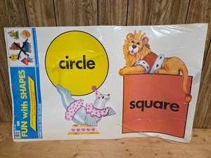 Vintage 1989 FUN WITH SHAPES Bulletin Board Set By Peck Inc. - Picture 1 of 5