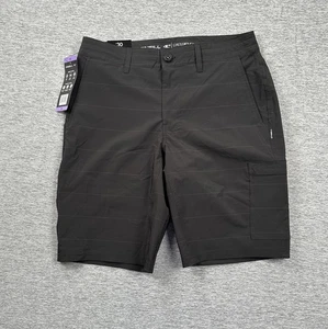 Oneill Crossover Hybrid Shorts Mens 30 Black Stripe Stretch Quick Dry Beach NEW - Picture 1 of 10