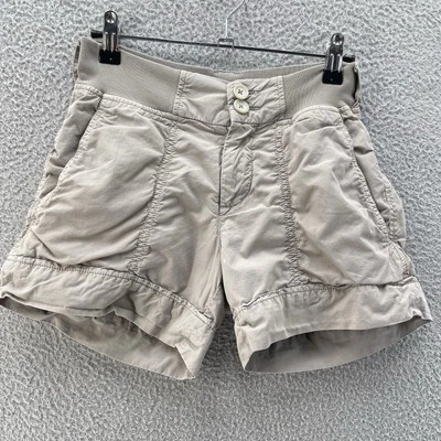 Pantalones Cortos James Perse Estándar Mujer 25 Beige Natural Cómodo Elastizado Cintura Puños* Foto 1 de 4