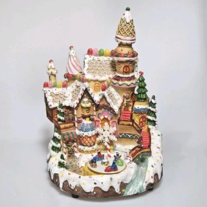 Vintage Cracker Barile Fibra Ottica Pan di Zenzero Casa Natale Festività - Foto 1 di 13